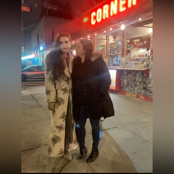 NA-KD Wool Maxi Floral Coat - Size EU 36 - Picture 3 of 3